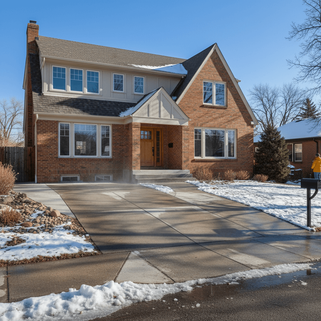 A finished radiant heat project